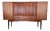 Teak Cabinet with Sliding Doors by Holger Christiansen, 1960s For Sale