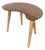 Mid-Century Kidney-Shaped Oak Coffee Table, 1960s For Sale
