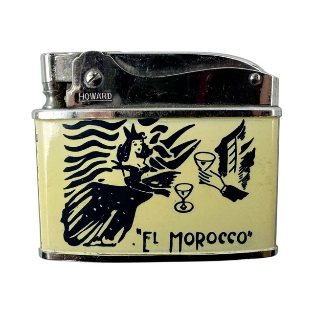 Metal Vintage El Morocco Nyc Nightclub Cigarette Lighter New York City For Sale - Image 7 of 12