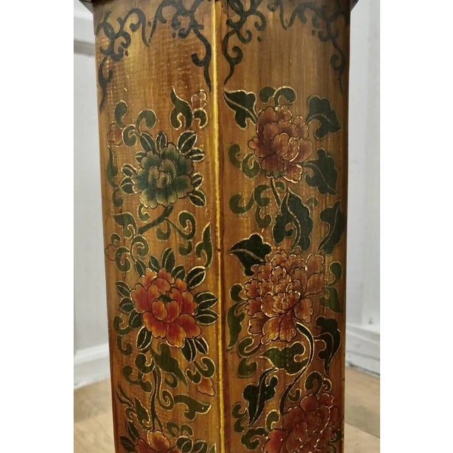 Octagonal Chinoiserie Umbrella Stand, 1920s For Sale - Image 4 of 8