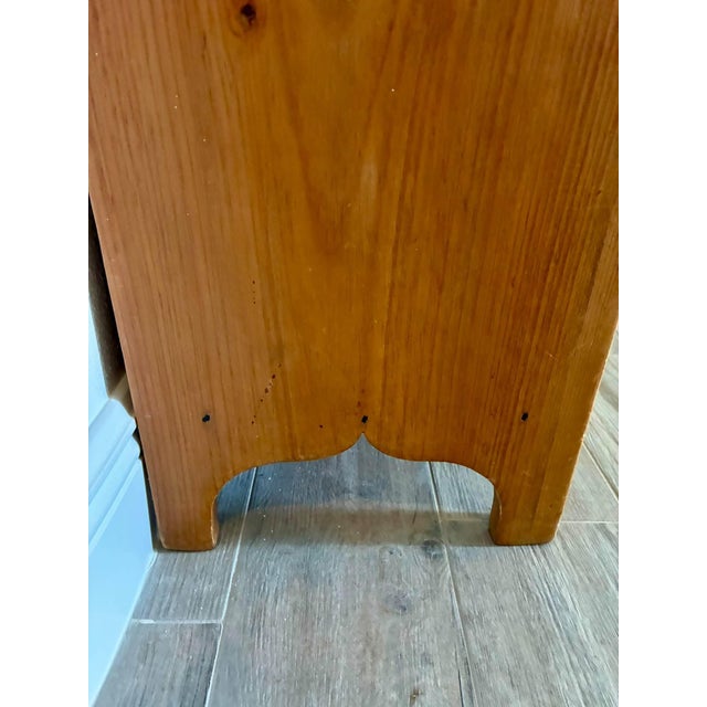 Early 19th Century 19th Century Antique American Solid Pine Jelly Cupboard Cabinet For Sale - Image 5 of 8