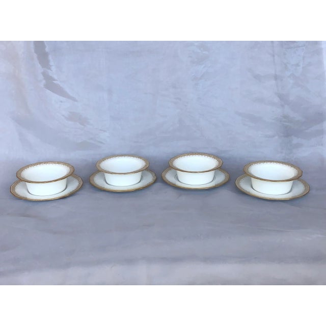 Antique Limoges Porcelain Ramekins & Saucers Set 8 Pieces Chairish