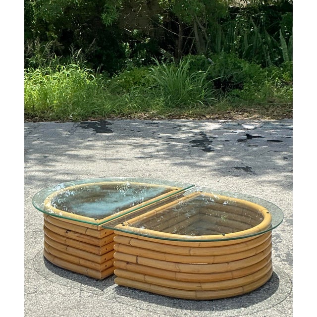 Vintage Boho Bent Rattan - Set of 2 For Sale - Image 4 of 8