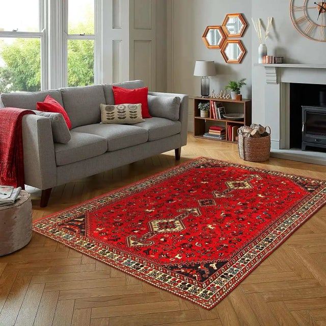 Pasargad NY Genuine Persian Abadeh Rug - 4'7"x 6'9" For Sale In Washington DC - Image 6 of 6