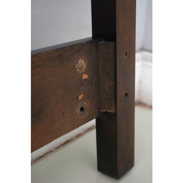 Century Black Painted Queen Size Headboard For Sale - Image 10 of 10