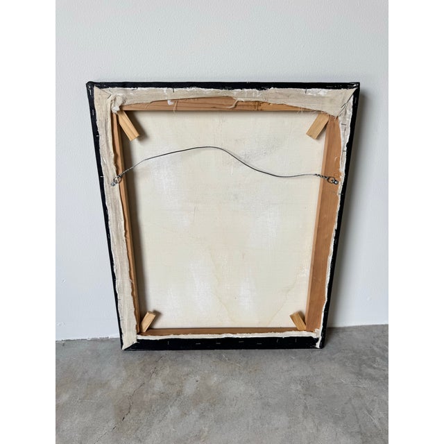 Vintage Tropical Still Life Oil on Canvas Painting, Signed For Sale - Image 11 of 11