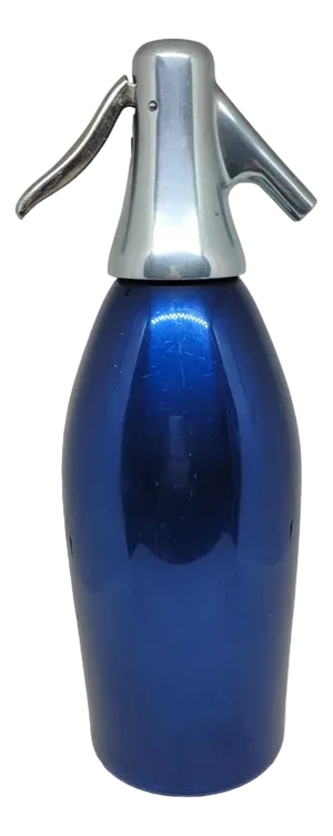 No. 1 Seltzer Siphon Autoseltz mod. 56 in Anodised Aluminium and Chrome-Plated Metal by Sergio Asti for S.A.C.A.B., Milan, Italy, 1955