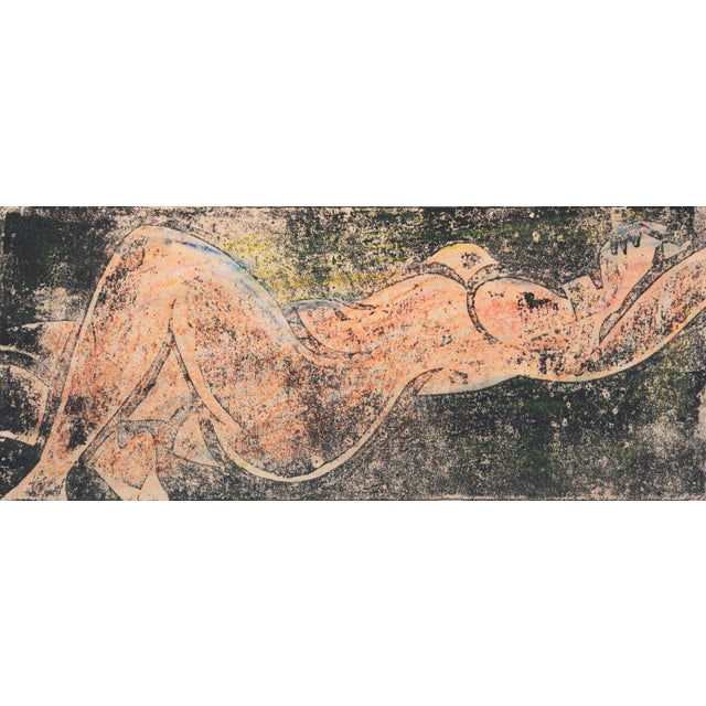 Reclining Nude' by Wedo Georgetti, Cabinet-Sized Post-Impressionist Figural, San Francisco De Young Museum For Sale