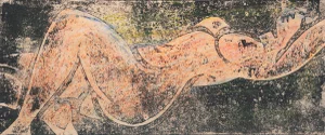 Reclining Nude' by Wedo Georgetti, Cabinet-Sized Post-Impressionist Figural, San Francisco De Young Museum
