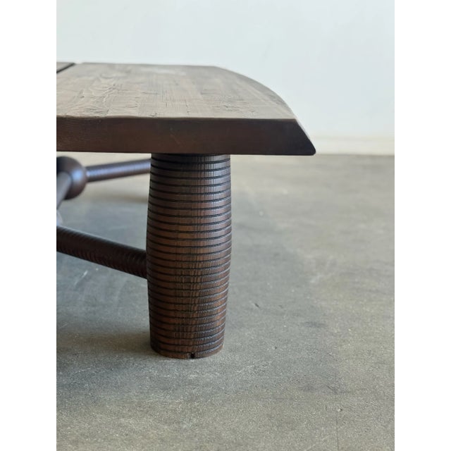 Ebony Contemporary Coffee Table in Reclaimed Pine For Sale - Image 8 of 10