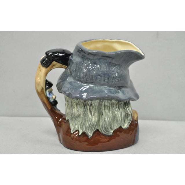 Ceramic Vintage 1954 Royal Doulton Rip Van Winkle D6438 Porcelain Toby Character Jug Mug For Sale - Image 7 of 12