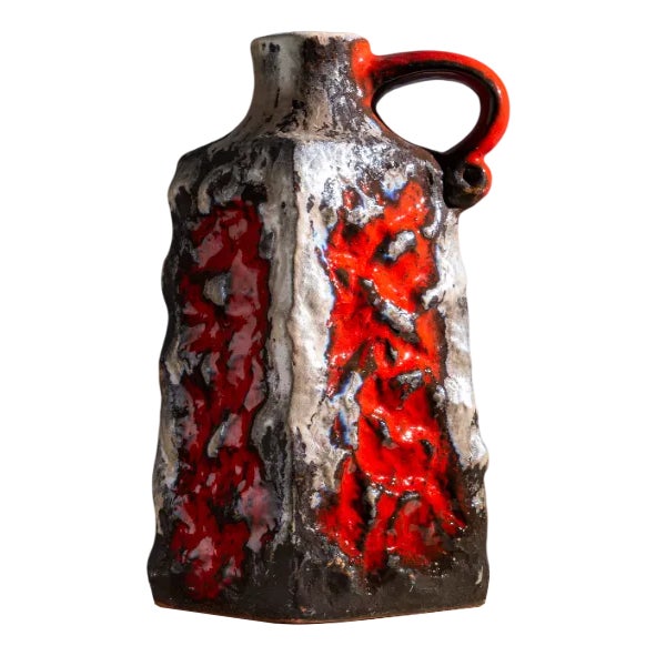 Vintage Fat Lava Vase by Ü-Keramik, 1960s For Sale