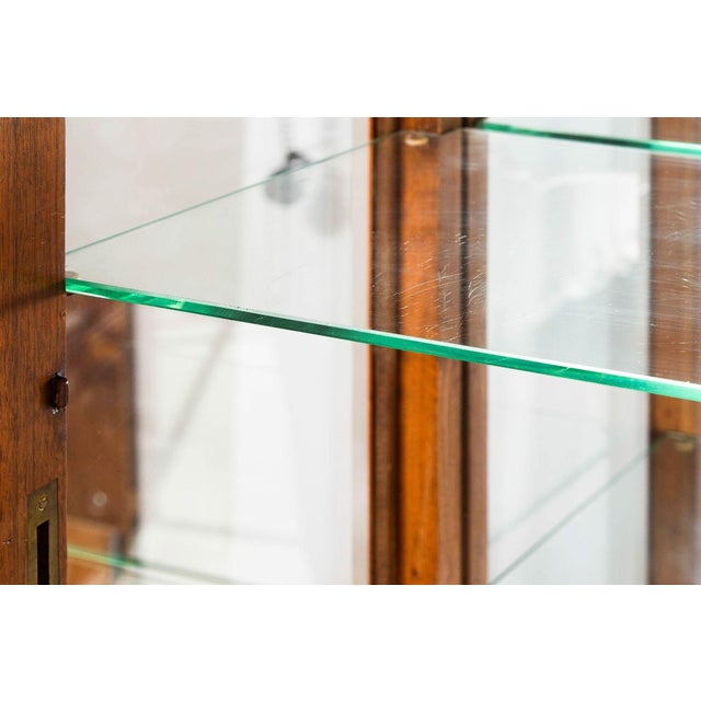 Art Nouveau Carved and Burl Walnut Display Cabinet Circa 1900 For Sale - Image 14 of 18