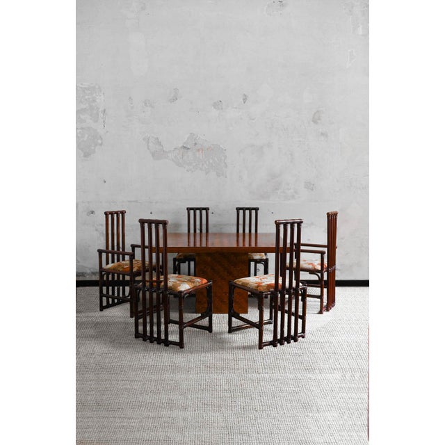 Bamboo Dining Set, 1970s, Set of 7 For Sale - Image 10 of 10