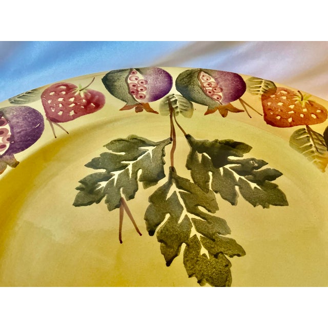 Hand Crafted and Hand Painted Italian Art Pottery Platter For Sale - Image 12 of 12