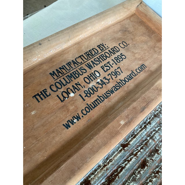 Vintage Maid Rite Wash Board No.2072 Columbus Washboard Co Chairish