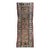 Antique 19th C. Persian Kurdish Tribal Runner Rug, Hand-Knotted Wool, Geometric Pattern, 3x10, Camelhair & Ivory For Sale