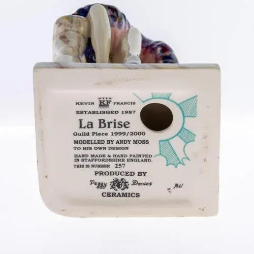 Art Deco La Brise Peggy Davies Sculpture Figure Porcelain For Sale - Image 5 of 6