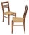 1940s Pair of Rope & Beech Wood Chairs Attributed to Frida Minet & Adrien Audoux for Vibo Vesoul For Sale