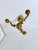 Louis XV Cast Brass Three-Light Chandelier, France, 1940s For Sale - Image 10 of 16