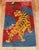 Rare Pair of Tiger Pictorial Tibetan Rugs from the 3rd quarter of the 20th century. One has a sun and the other has a moon...