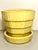 McCoy Pottery 1940s - 1960s Small “Yellow" Mid-Century Flowerpot and Saucer For Sale In Los Angeles - Image 6 of 6