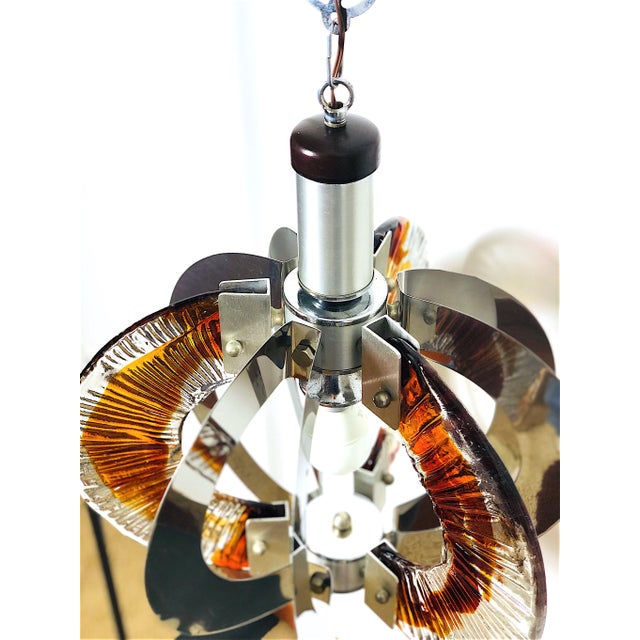 Vintage Italian Pendant Light , 1970s For Sale - Image 15 of 16