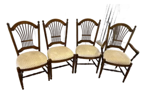 Ethan Allen Chairs Vintage - Wheat Back 4