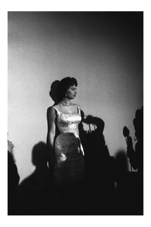 Sophia Loren at "The 30th Annual Academy Awards" 1958 (Photo by Sid Avery)