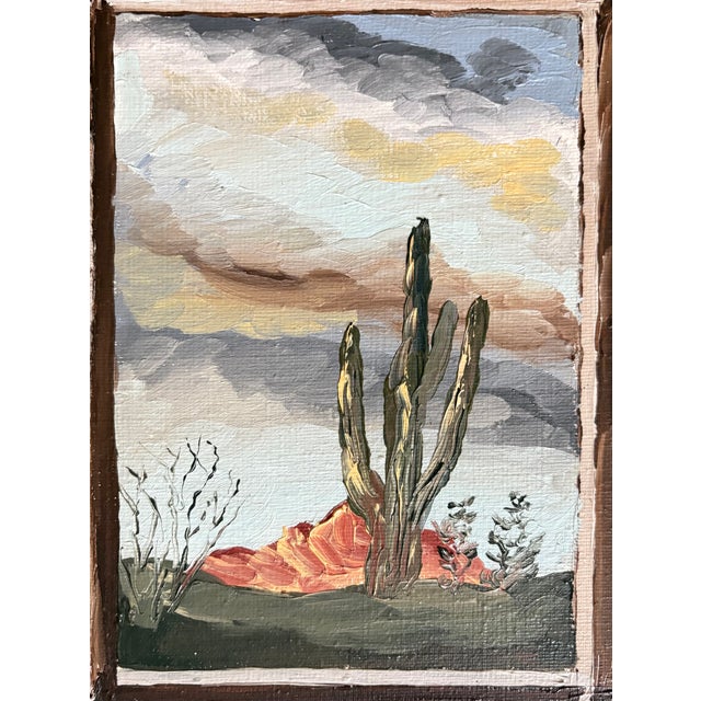 Vintage Oil Painting - Visions of America For Sale - Image 9 of 10