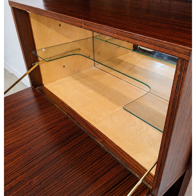 Vintage Rosewood Wall Unit with Bar and Secretary, 1960s For Sale - Image 10 of 11