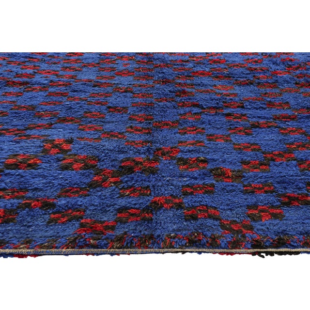 Berber Tribes of Morocco Vintage Beni M'Guild Moroccan Rug, 06'00 X 10'02 For Sale - Image 4 of 10