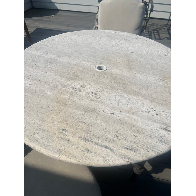 Kreiss Travertine Outdoor Dining Table Chairish