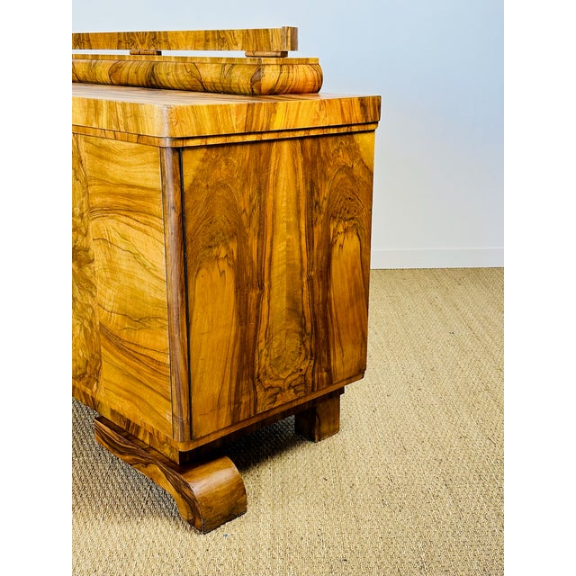 Brown Art Deco Walnut Burl Sideboard by Jules Leleu, 1930 For Sale - Image 8 of 18