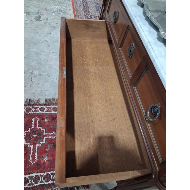 Mid 20th Century Louis XVI Mahogany Commode For Sale - Image 9 of 9