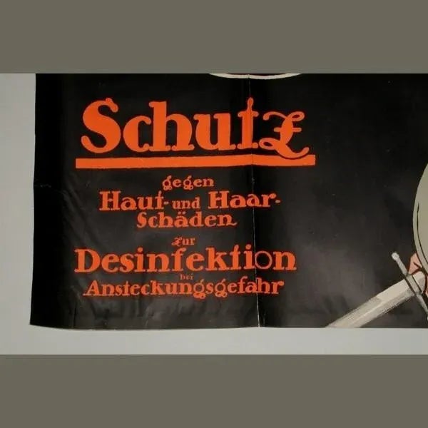 Black Art Nouveau Providol Soap Advertising Poster by C. Behrens for Trumpf, 1909 For Sale - Image 8 of 10