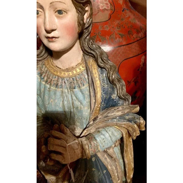 Indo-Portuguese Sculpture, 17th Century For Sale - Image 3 of 11