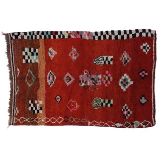 Vintage Berber Moroccan Rug - 5′5″ × 8′ For Sale