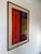 Mid-Century Modern 1980s Vintage Expressionist Geometric Abstract Acrylic on Paper Painting, Signed & Framed For Sale - Image 3 of 12