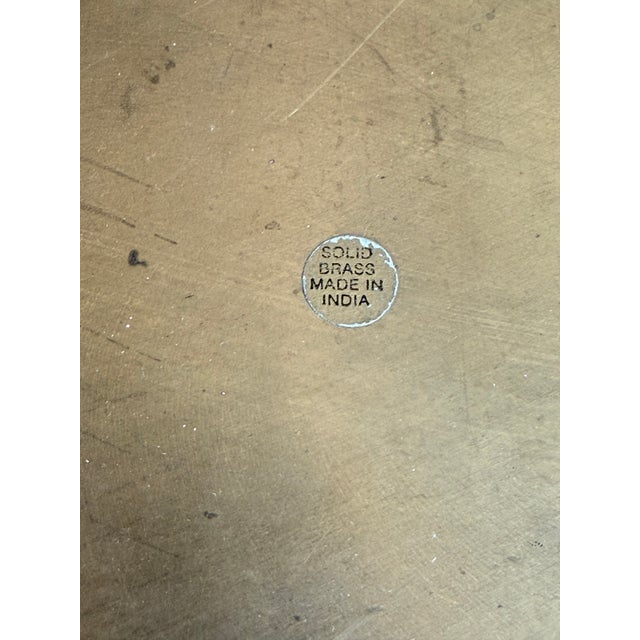 Brass Pineapple Charger Plates - Set of 6 For Sale In San Diego - Image 6 of 6