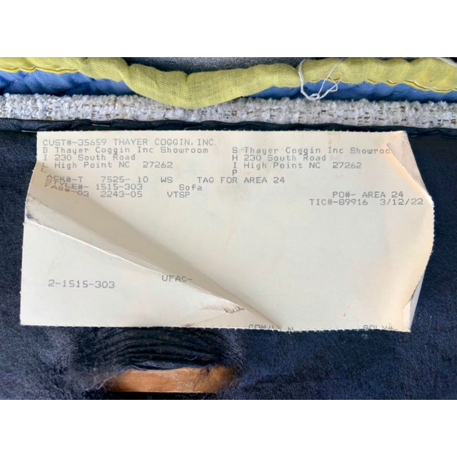 2022 Thayer Coggin Michelle Sofa For Sale - Image 9 of 9