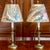 A smart pair of beautifully cast brass French Louis XVI candlesticks adapted into lamps and fitted with fantastic...
