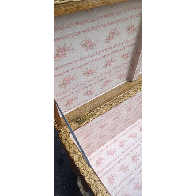 Woven Wick Chest, 1970s For Sale - Image 11 of 15