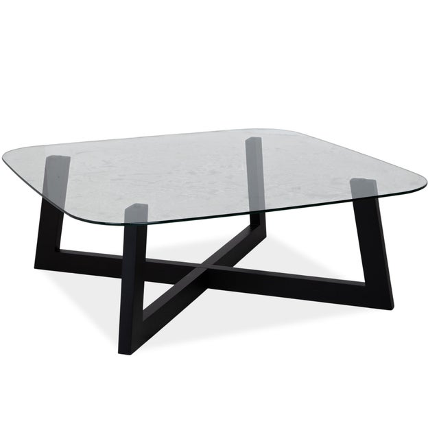 Occa Coffee Table in Clear Glass with Black Frame from BoConcept For Sale - Image 9 of 9