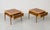 Lane Furniture Mid Century Modern Walnut + Oak End Tables by Lane Perception, a Pair, 1960's For Sale - Image 4 of 11
