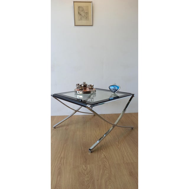 Barcelona Style Chrome Coffee Table, 1970s For Sale - Image 18 of 18