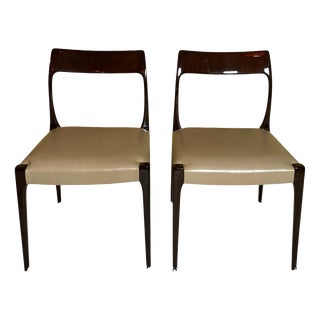 Mid-Century Modern Laskasa Karen Laquered Dining Chairs, 2000, Set of 2 For Sale