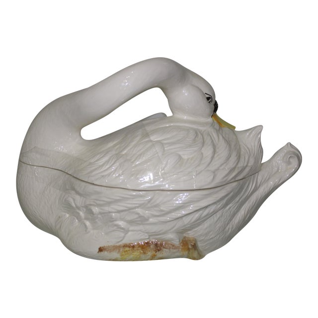 Italian Goose Soup Tureen With Ladle Chairish