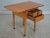 19th Century Antique American Empire Tiger Maple Drop Side End Table For Sale - Image 5 of 12