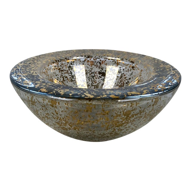 Vintage Thick Glass Candy Dish For Sale